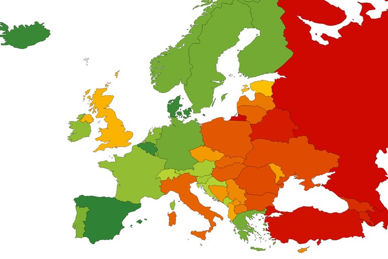 EUROPA: Wo steht die Schweiz in der Rainbow Map 2026?