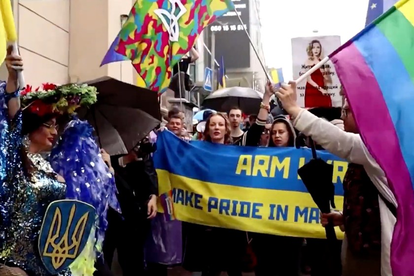 UKRAINE: Kiew Pride fand erstmals seit drei Jahren wieder statt