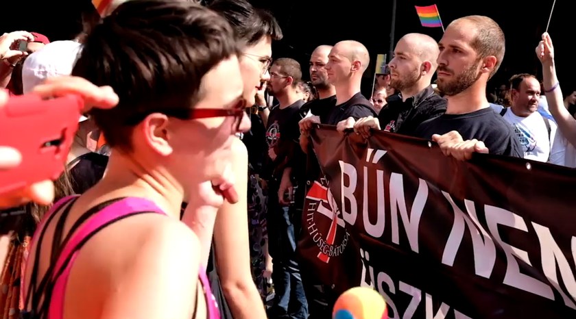 UNGARN: Faschisten blockierten die Pride Route in Budapest