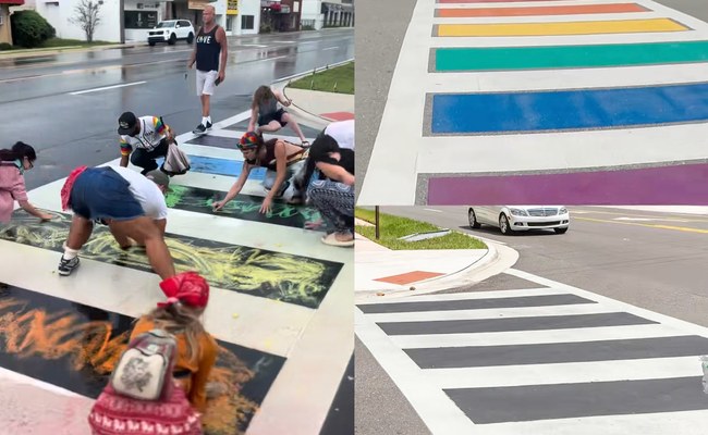 USA: 4 Verhaftungen beim Pulse Memorial - weil sie Fussgängerstreifen neu anmalten