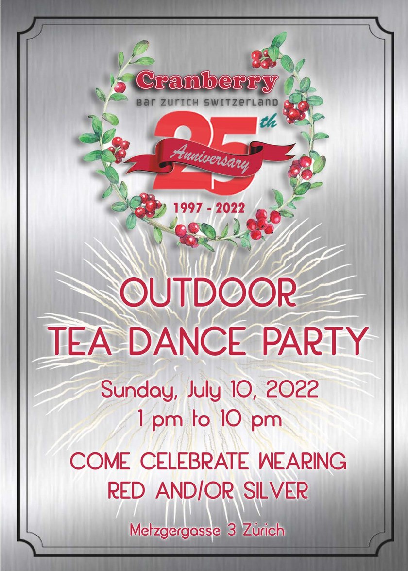 25 Years Cranberry - Outdoor Tea Dance Party