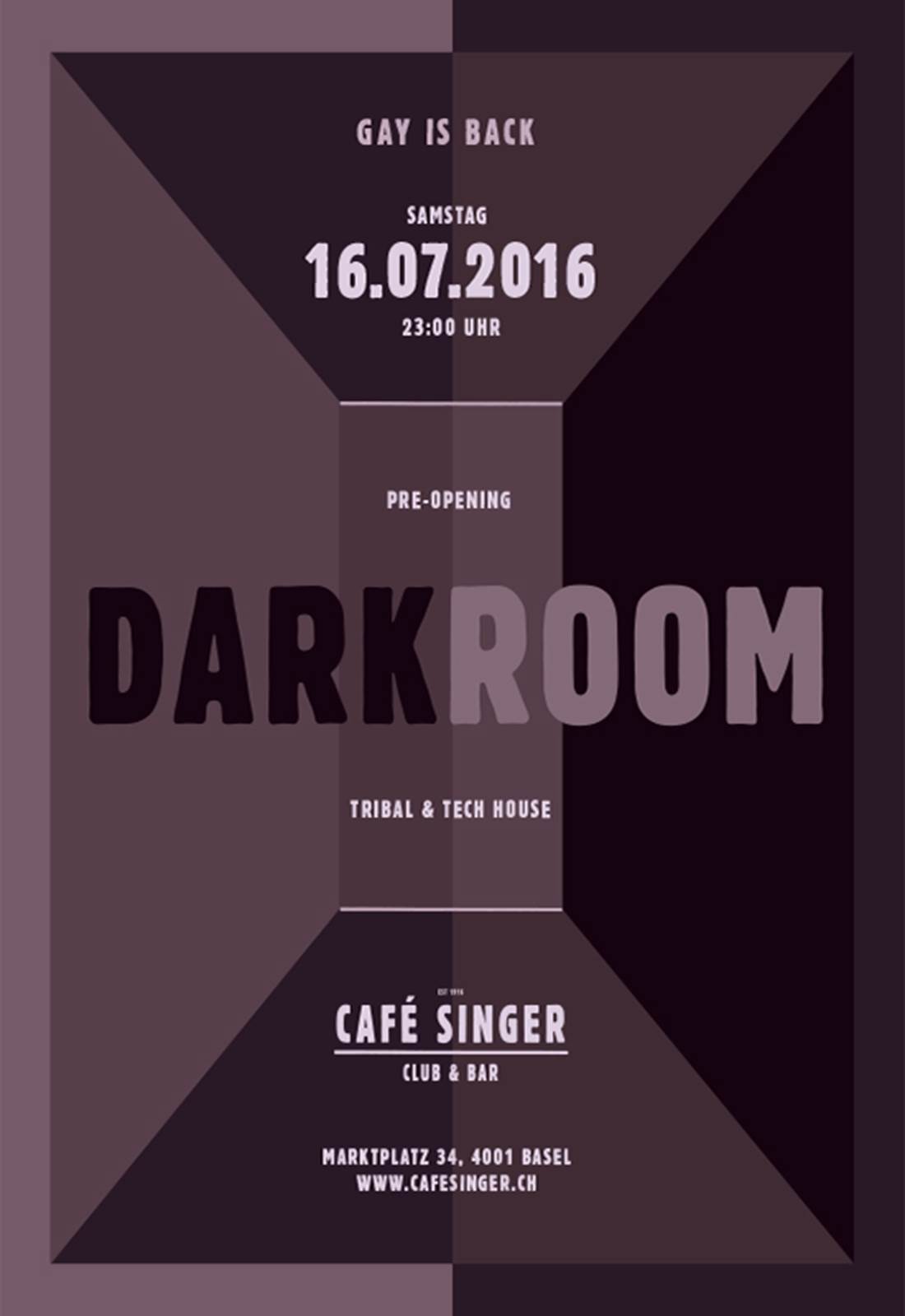 Darkroom - Gay Is Back — GAY.CH · Alles bleibt anders!