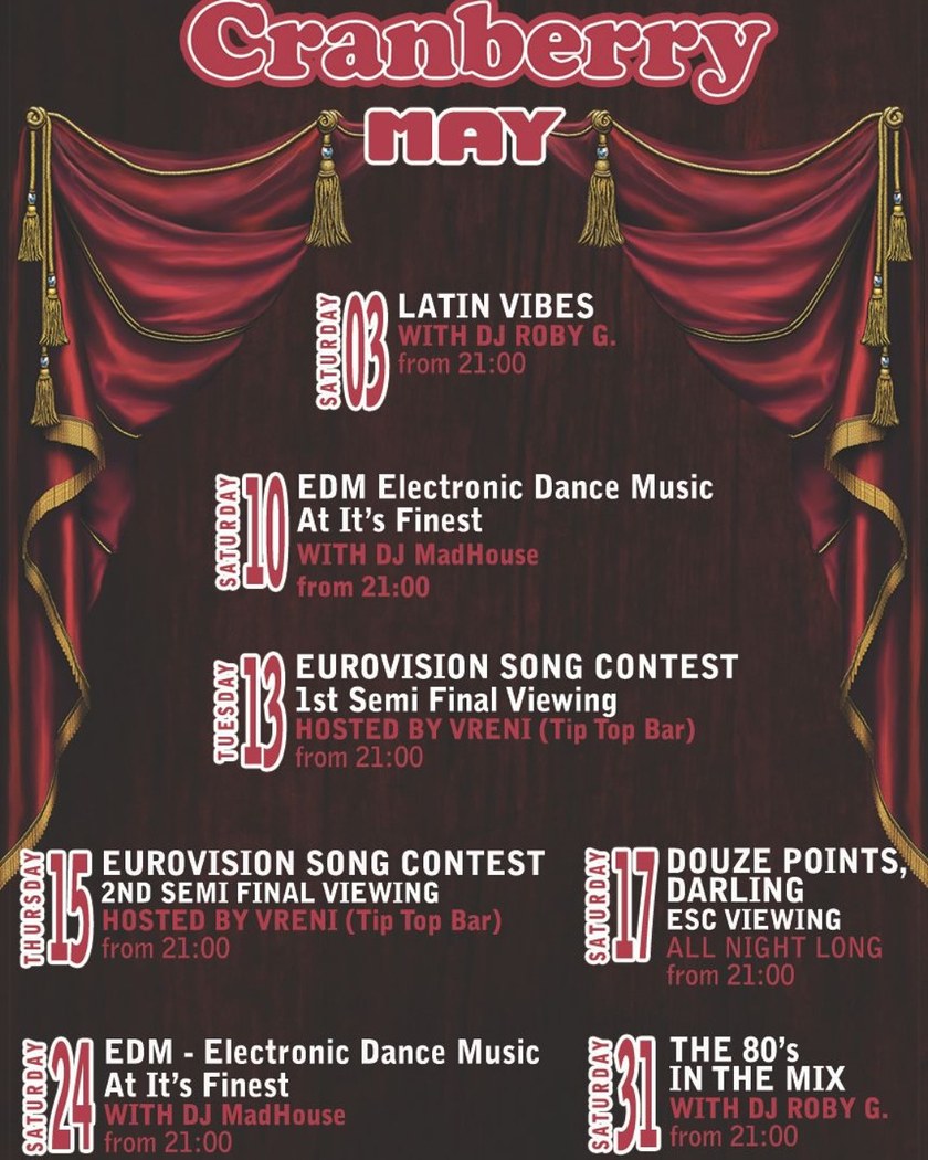 Douze Points, Darling - ESC-Finale @ Cranberry