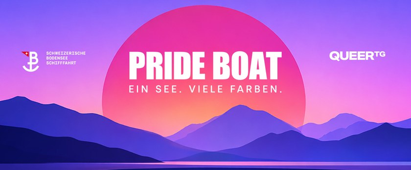 Pride Boat auf dem Bodensee