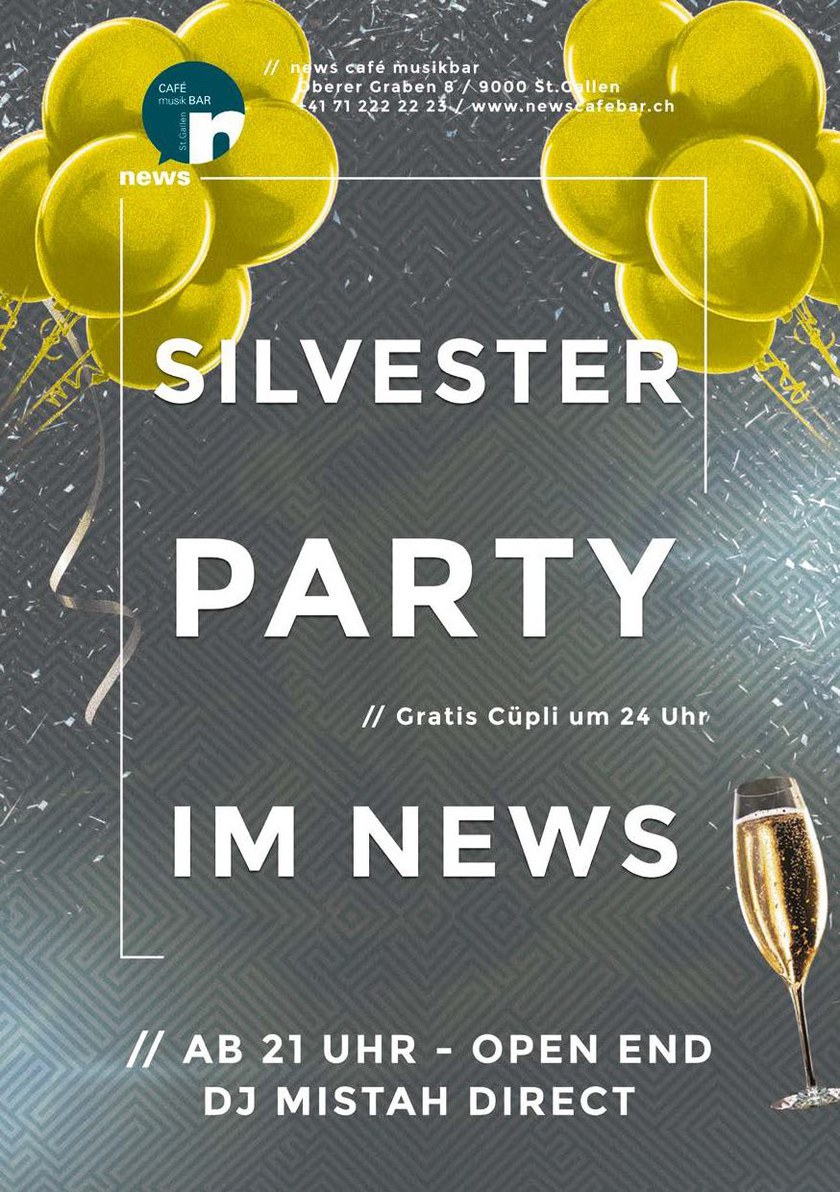Silvester Party im News